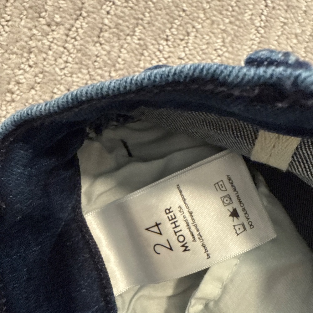 Mother Hustler Ankle Fray Embroidered Jeans - Picture 3 of 6